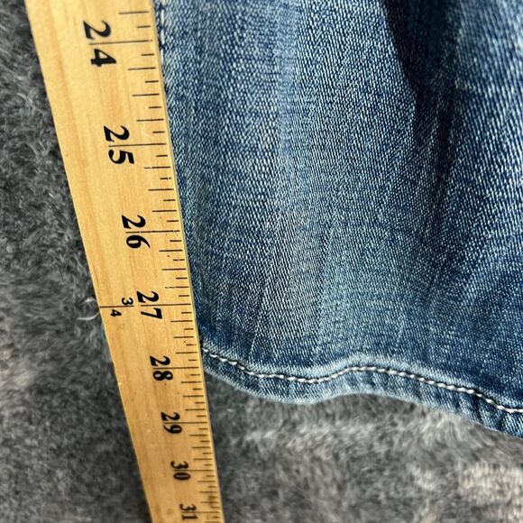 Salvage Jeans Mens 27S Blue Denim Havoc Slim Straight Light Wash Western Cowboy - Picture 6 of 9